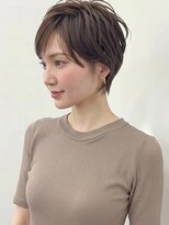 カバーヘア ブリス 川口(COVER HAIR bliss)&nbsp;モカブラウン大人かっこいいナチュラルショートA10川口30代40代