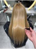 イメチェンヘアスタイル/ブリーチ縮毛矯正/縮毛矯正/髪質改善