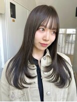 ローレンジウ(LOREN JU)&nbsp;着物ヘア/ダークアッシュ/ミディアムレイヤーカット/名古屋名駅