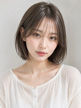 ラベストオイケ(LOVEST OIKE) 【LOVESTOIKE】ナチュラル外ハネボブ×オリーブグレージュ