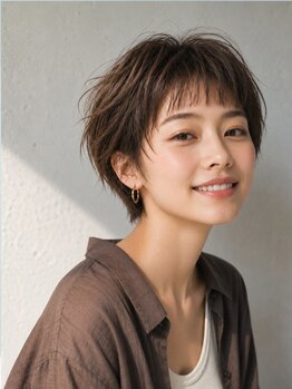デバイス バイ フレイムス 越谷(DEVICE by Frames)の写真/【越谷駅徒歩3分】貴女が1番可愛く見える顔周り&前髪作りはお任せ☆再現性◎のカットで伸びてもまとまる♪