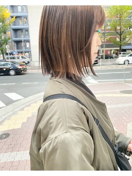 フロート 小阪店(float) シアーベージュ_ココアブラウン,フリンジウェーブ