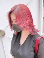 ディア(.eer)&nbsp;春夏チェリーバイオレットピンク×韓国風顔周り小顔レイヤー