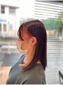 フェイスフレーミングインナーカラーホワイトピンクアッシュボブ
