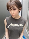 「NUDE」#透けバング20代30代40代大人ショート前下がりショート
