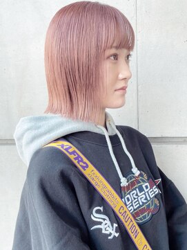 クリアーオブヘアー 栄南店(CLEAR of hair) ピンクベージュ×ボブ