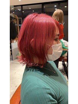 クルニエ(crenier) ●crenierで作るイチゴカラーのくびれボブ●