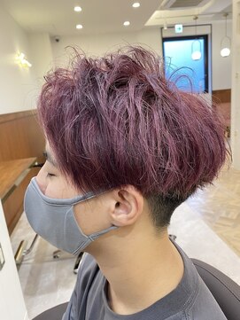 エイトサカエ 栄店(EIGHT sakae) ツーブロショート×バイオレットカラー