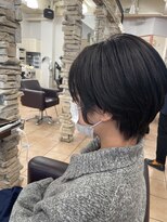 リー 甲子園(Lee) 乾かすだけでまとまるショートボブ