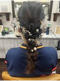 編み下ろしヘアセット