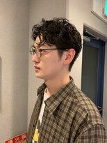 ヌース(NOOS)&nbsp;七三ソフトツーブロックニュアンスパーマ