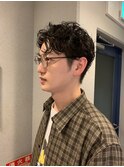 七三ソフトツーブロックニュアンスパーマ