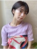ショート/小顔ショート/ショートボブ/顔周りカット/銀座一丁目