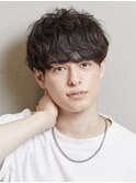 カジュアルなマッシュパーマゆるめパーマで柔らかい雰囲気