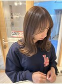 透明感シアーベージュ×韓国っぽ顔まわりで小顔に＊