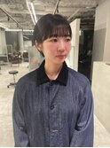 ワイドバング/ショートヘア/割れない前髪カット