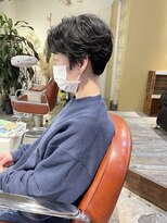 コンビネーション(combination)&nbsp;くせ毛を活かしたパーマ風ショートカット  襟足浮きカバーカット