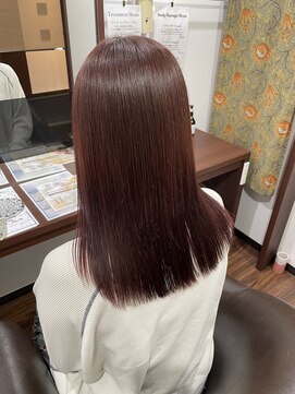 テーラヘアー 牛久店(TELA HAIR) 艶ピンクカラー【TELA HAIR牛久】