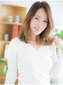 センター北/髪質改善/シルキーベージュ×エアリーロングf