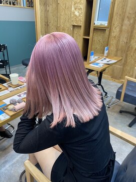 アフターニュース 新潟(afternews) ベビーピンク/ダブルカラー/ケアブリーチ/髪質改善/駅前/駅南