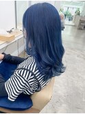 ネイビーカラー/ハイトーンブルーカラー/ケアブリーチ/名古屋