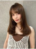 レイヤーカット/ミディアムヘア/レイヤースタイル/韓国レイヤー
