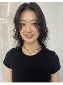 ミディアムボブパーマ