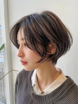 レヴ 草加店(LEV.) イメチェン　外はね　ボブ　美髪　ワイドバング　ブルーブラック