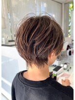 ユウ 香久山店(U)&nbsp;【UHair】大人丸みナチュラルショート/ハイライト/白髪ぼかし/艶