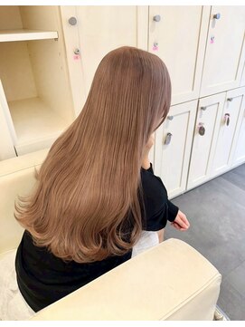 ベレーザ 渋谷神南(Beleza) 14583ブリーチ＆ダブルカラーオリーブミルクティーベージュ