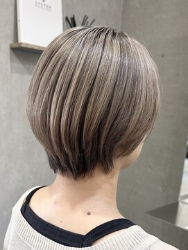 ラック(LUCK) バレイヤージュ/船橋/くすみベージュ/細めハイライト