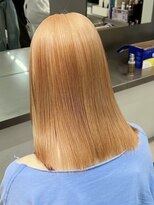 ラック 表参道(LUCK)&nbsp;オレンジカラー/ペールオレンジ/ブリーチ/ケアブリーチ/表参道