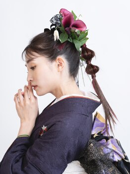 パスクアの写真/【梅田/大阪/堂島】振袖レンタル（ヘアセット+着付込）¥19800～/成人式振袖着付+ヘアセット¥20000～