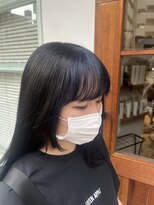 サロン ド ソーホー 蕨(Salon de SOHO)&nbsp;さりげなく映える前髪ブルー♪【高島　旭】