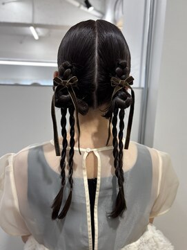 オリンテ バイ レシッド 表参道(orente by rcid) 【谷】ツインヘア×リボンアレンジ