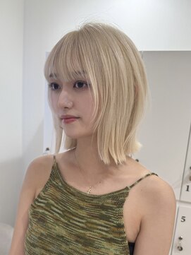 アスター 天神大名店(Aster) 小顔に見えるトレンドヘア/黒髪/オリーブグレー/ココアベージュ