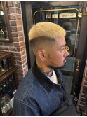 スキンフェード2ブリーチクロップスタイル
