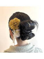 アンジュール&nbsp;タイトリボンシニヨン