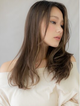 カバーヘア ブリス 大宮西口(COVER HAIR bliss) 地毛ハイライトブリーチなしかきあげレイヤーロング20代30代W
