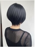 大人可愛い30代40代50代小顔ショートボブ丸くびれショート
