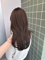 ロエ(LOE) ナチュラルブラウンレイヤーカット顔周りレイヤーブリーチなし