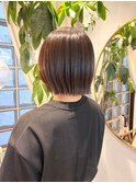 レイヤーボブ/ミルクティーベージュ/髪質改善/顔周り/横浜