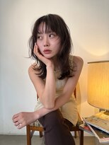 パーク ヌース(PARK/NOOS)&nbsp;大人可愛いレイヤースタイルラフウェーブくびれヘア透明感カラー
