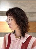 オン眉ウルフパーマ