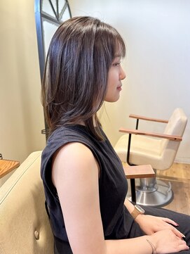 ヘアー ドレッサー パワードール(Hair Dresser) 20代、重さと軽さのセミロング