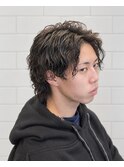 ウルフツイストスパイラルパーマツイスパ縦落ち無造作束感