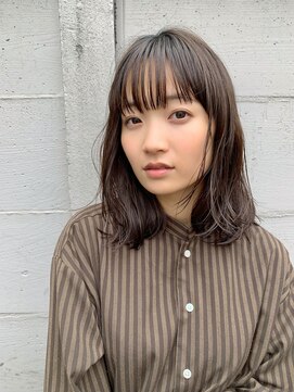 ミィ 表参道(mee.) 【mee.】ハセガワヒトシ　ツヤブラウン　ロブ☆表参道