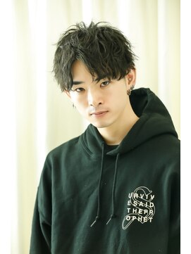 ウィルゴ(VIRGO) 【VIRGO】無造作質感ハーフアップバングマッシュショート