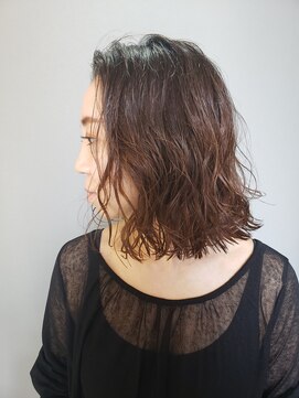 ペネロープ(Penelope) 【新宿PENELOPE】大人かわいい外ハネボブ×波巻きパーマ!