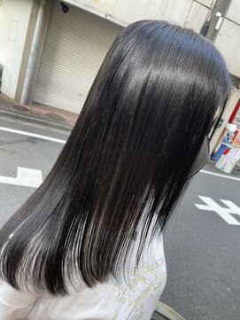 ジェイポイント ヘア クリニカ(J:POINT Hair CLINICA) ブルーブラックカラー（ブラック強め）×シールエクステ
